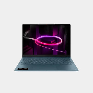 Lenovo Yoga 7 2-in-1 14AGP11 Laptop | 14 Inch OLED Display | AMD Ryzen AI 7 445 | 32GB RAM | 1TB SSD | Integrated AMD Radeon 840M Graphics | English/Arabic Backlit Keyboard | Windows 11 Home | 83TD001FAX - Tidal Teal