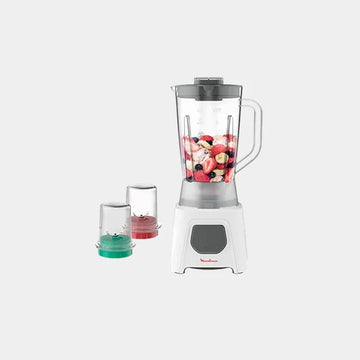 MOULINEX Blender | Blendeo+ 1.5 L Blender Smoothie Maker | Mixer | 450 W | 2 Acc | Duraforce Label | Durable Blending Performance | 1 Speed | Pulse Function LM2B3127