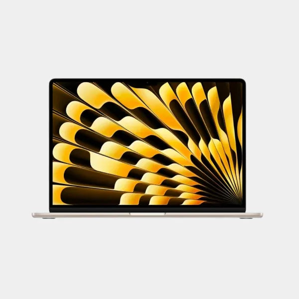 MacBook Air 15 inch | M3 Chip ( 8 Core CPU 10 Core GPU )|16GB 256 GB| Arabic & English Keyboard| MC9F4AB/A- Starlight