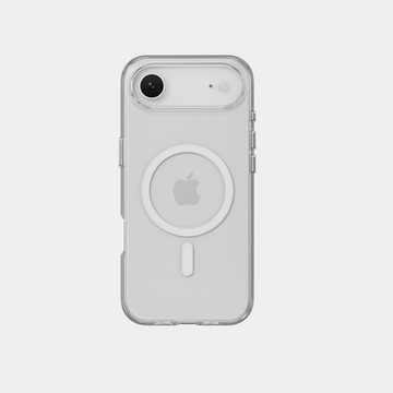 Mageasy Bright M Never Yellowing Protective Clear Case With Independent Metal Buttons For Iphone 17 Air |MPH17A394WN25-Transparent/White Ring