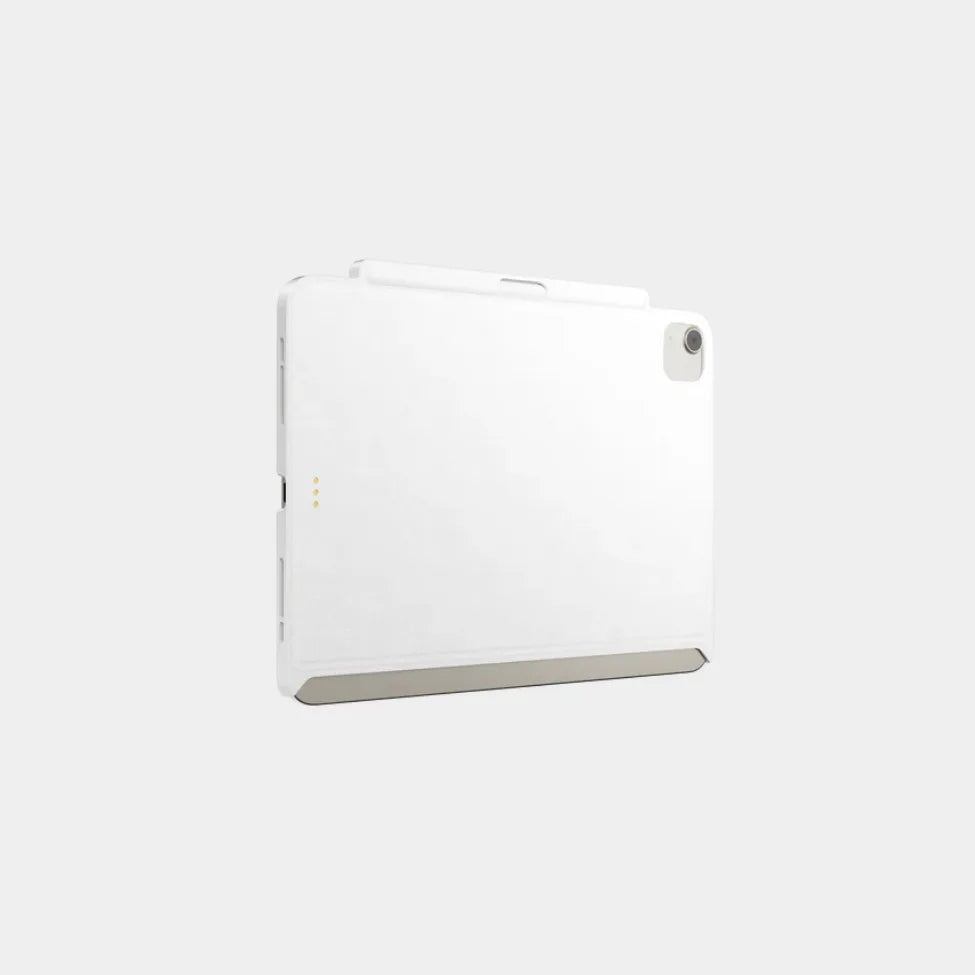 Mageasy Coverbuddy Coverbuddy Leather Magnetic Case For 2024 iPad Air 13" M2/2022~2018 iPad Pro 12.9" - Fully Compatible With Apple Magic Keyboard - Leather White