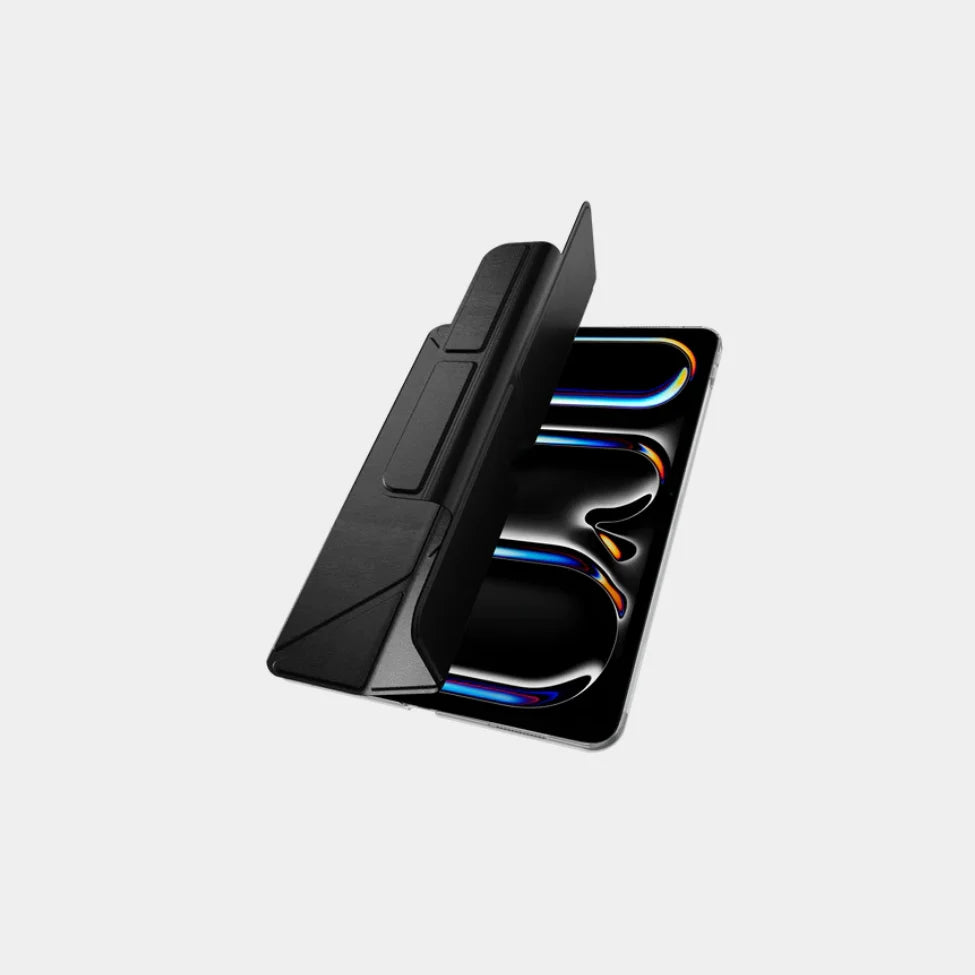 Mageasy Facet Folding Folio Case For iPad Pro 13" M4, Stain-Resistant - Black