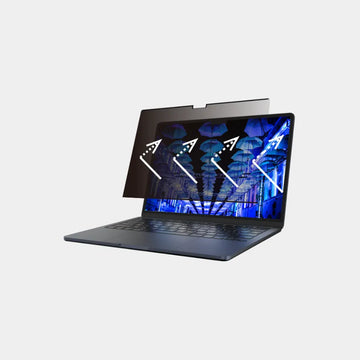 واقي ماجيزي (خصوصية مغناطيسية)، حماية للعين من الضوء الأزرق لجهاز ماك بوك برو 16 بوصة - أسود شفاف 