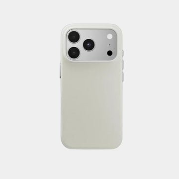Mageasy Prima Skin MagSafe Leather Magnetic Case for Apple iPhone 18 Pro Max/17 Pro Max | Independent Metal Buttons | Soft Microfiber Lining | MPH18PM501IC26 - Ivory Cream