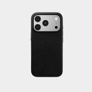 Mageasy Prima Skin MagSafe Leather Magnetic Case for Apple iPhone 18 Pro Max/17 Pro Max | Independent Metal Buttons | Soft Microfiber Lining | MPH18PM501MB26 - Midnight Black