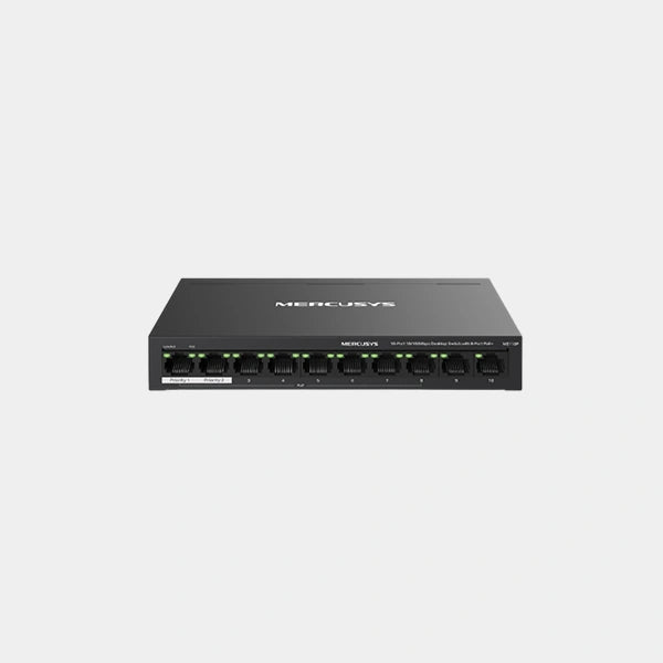Mercusys 10-Port 10/100Mbps Desktop Switch with 8-Port PoE+