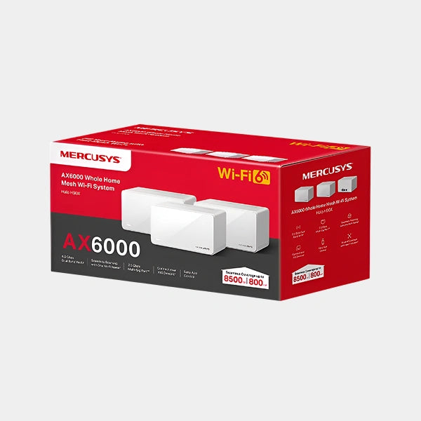 Mercusys Halo H90X AX6000 Whole Home Mesh WiFi 6 System in qatar