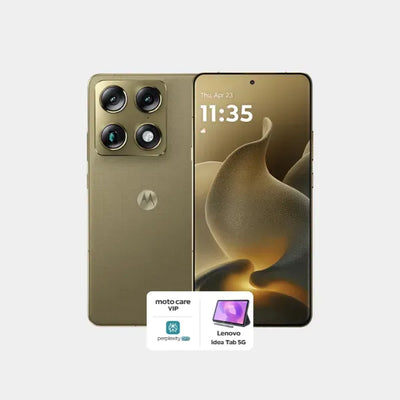 Motorola Signature 16GB 512GB ( Lenovo idea Tab 5G,Moto care VIP , Perplexity pro )   - Pantone Martini Olive