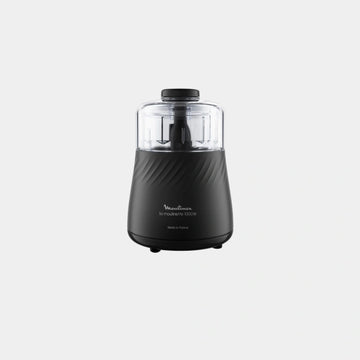 Moulinex 4 in 1 Chopper (mince, grind & mix) | 1000w Ultra Powerful Motor | Up To 500ml Capacity | 1 Speed | Removable Knife | DP712827 - Black