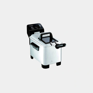 Moulinex Deep Fryer | Easy Pro | Cool Zone Technology | 1.2Kg/3L Capacity | Lid with window | Removable basket | Brushed Stainless Steel | AM333027