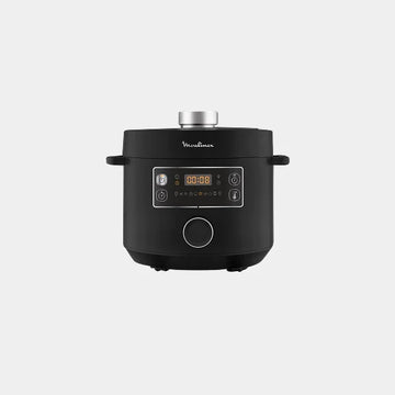 Moulinex Turbo Cuisine Fast Multicooker, 5L, 10 Automatic Cooking Programs , Upto 3x Faster Cooking |CE753827 - Black