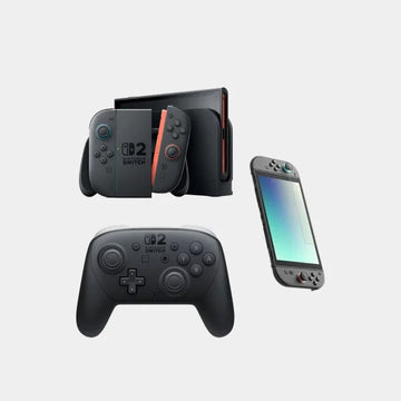 Nintendo Switch 2 Handheld Gaming Console With Nintendo Switch 2 Pro Controller (Black) & Nintendo Switch 2 Screen Protector