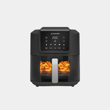 Nutricook Air Fryer Slim 7.6L Digital Air Fryer – Space-Saving Slim Design, Large Capacity Cooking, Rapid Hot Air Oil-Free Frying | NC-AFS200