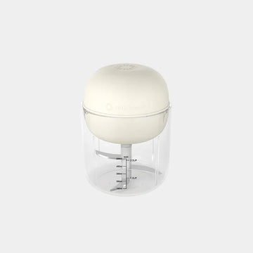 Nutricook Choppi Cordless Rechargeable Chopper | 1600RPM Motor Speed | 500ml BPA-Free Tritan Bowl | 4000mAh Battery | Quad Stainless Steel Blades | CH600S-ME - Desert Sand