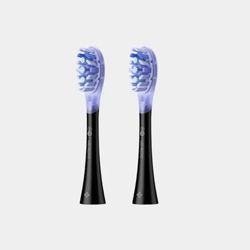 Oclean Ultra White UW02 Brush Head | Delicate Tounge Cleaner | FlexFit Tech Brush Head | 2 Pack | C04000255 - Black