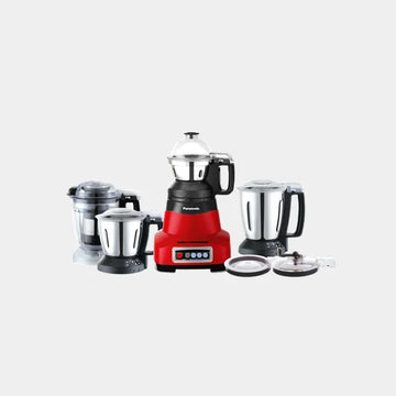 Panasonic Mixer Grinders 4 Stainless Steel durable Jars, 2000W, Single Pepper Grinding, Double Safety Lock | MX-AE465RTZ