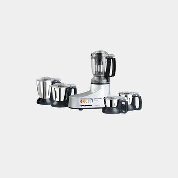 Panasonic Multipurpose Stainless Steel Mixer Grinder, 1000W, 5 JAR, Juice Extractor |MX-AC555STZ |
