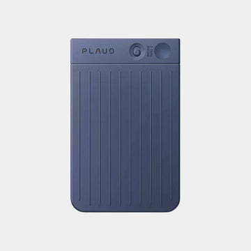 Plaud AI Note AI Voice Recorder, 2 Mems & 1 VCS Microphone, 64GB Storage, 112 Transcription Languages, 10m Effective Recording Range, 400mAh Battery, Black |PLD-64GB-BU - Navy Blue