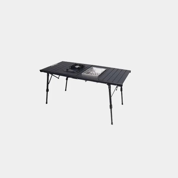 Porodo Lifestyle All In One Outdoor Folding Table With Stove And Grill