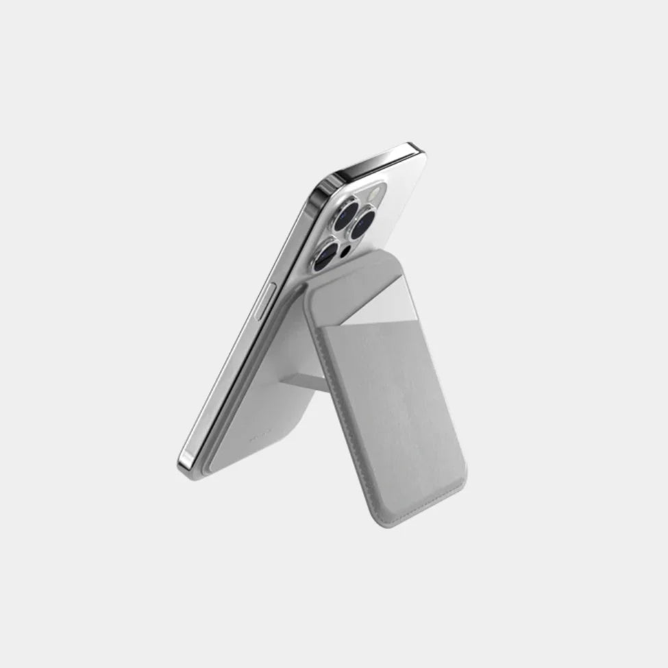 Mageasy SNAP Stand Wallet For iPhone -  Coral Grey