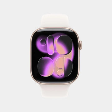 Apple Watch Series 11 GPS 42mm Rose Gold Aluminium Case with Light Blush Sport Band - M/L MEU44