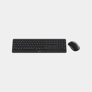 Rapoo 9510M Ultra-Slim Wireless AR Keyboard & Mouse Combo - Dark Grey