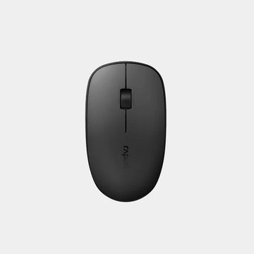Rapoo M200 Silent Multi-Mode Wireless Optical Mouse | Bluetooth and Wireless 2.4 GHz | Upto 2400DPI Adjustable | 4 Buttons | 10G Acceleration | Upto 12 Months Battery Life | Compatible with iOS and WIndows - Black