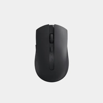 Rapoo M350 Multi-Mode Wireless Optical Mouse | Wireless 2.4 GHz | Upto 2400DPI | 7 Buttons | Switch Between 2 Devices | Upto 12 Months Battery Life | Compatible with MacOS and WIndows - Dark Grey