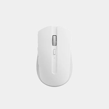 Rapoo M350 Multi-Mode Wireless Optical Mouse | Wireless 2.4 GHz | Upto 2400DPI | 7 Buttons | Switch Between 2 Devices | Upto 12 Months Battery Life | Compatible with MacOS and WIndows - White