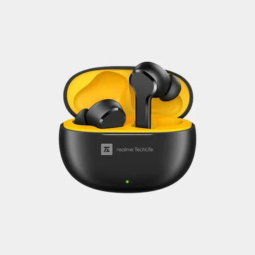 Realme Techlife T100 TWS Earbuds with AI Environment Noise Cancellation IPX5 Water Resistant, Google Fast Pair - Black