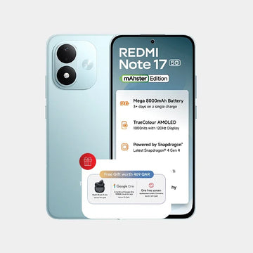 Xiaomi Redmi Note 17 5G 12GB (6+6) 128GB (Redmi Buds 8 Lite ,3 Months Google One 100GB Cloud Storage,One free screen replacement within 12 months)- Arctic Blue