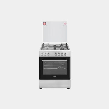 Simfer 60x60 full safety| 4 Gas TOP Electric oven with safety| Timer  + Rotisserie 9 Functions | 6060SE