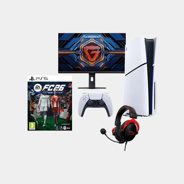 Sony PlayStation PS5 Slim Console Disc 1 TB With Xiaomi Gaming Monitor G24i 2026 & EA Sports Fc 26-PS5 + Hyperx Cloud II Gaming Headset