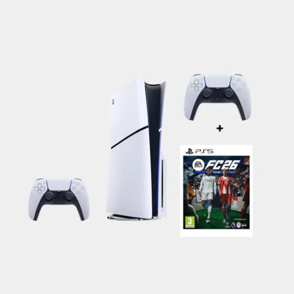 Sony PlayStation Ps5 Slim Console Disc 1 TB With PS5 Joystick Controller & FC 26