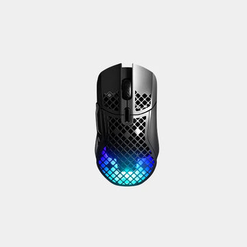SteelSeries Aerox 5 Wireless Gaming Mouse | Ultra-Lightweight | 9 Programmable Buttons | Up to 180 Hours Battery Life | IP54 Water and Dust Resistance | SS-MS-AEROX-5-WL - Black