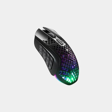 SteelSeries Aerox 9 Wireless – Ultra-Lightweight Wireless Gaming Mouse | SS-MS-AEROX-9-WL - Black