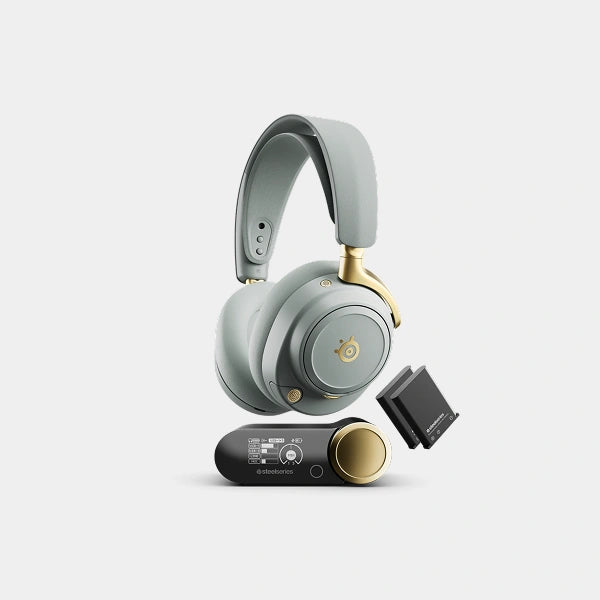 SteelSeries Arctis Nova Elite Wireless Gaming Headset | SS-HS-ARCNOVELITE-SGOLD - Sage Gold