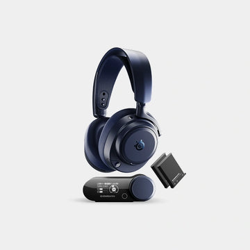 SteelSeries Arctis Nova Pro Wireless Omni Gaming Headset | Up to 60 Hours Battery Life | Hi-Res Audio | OmniPlay | ClearCast Pro AI Noise Cancelling Mic | Infinite Power System | SS-HS-ARC-NOV-PRO-OMNI-M.BL - Midnight Blue