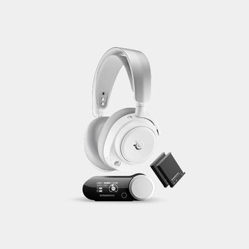 SteelSeries Arctis Nova Pro Wireless Omni Gaming Headset | Up to 60 Hours Battery Life | Hi-Res Audio | OmniPlay | ClearCast Pro AI Noise Cancelling Mic | Infinite Power System | SS-HS-ARC-NOV-PRO-OMNI-WH - White
