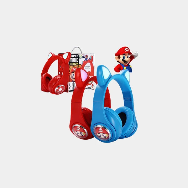 Super Mario Bros Bluetooth Kids Headphone