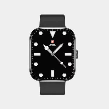 Swiss Military Alps 4 Smartwatch (SM-WCH-ALPS4-BLKF-BLKSS ) - Black Frame With Black Silicon Strap