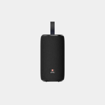 Swiss Military Portable Bluetooth Speaker | 250W PMPO Output | Dual 57mm Drivers | 25-Hour Battery Life | USB-C Charging | SM-SPK-250W-25H-BLK - Black