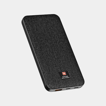 Swiss Military Power Bank 10000mAh 2C1A With Pd Fast Charge - Black