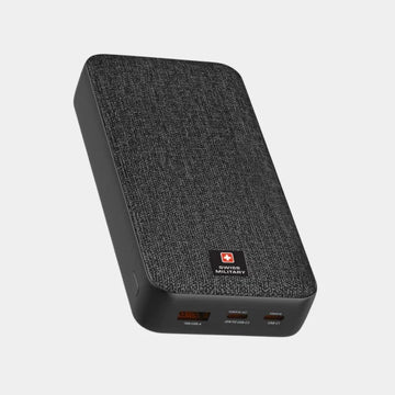 Swiss Military Power Bank 20000mAh 2C1A With Pd Fast Charge - Black