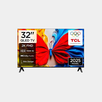 TCL  32 Inch Smart TV QLED HDR 10 Google TV| Dolby Audio| Game Mode| Multiple Eye Care with Slim Design 2025 Model|32S5K- Black