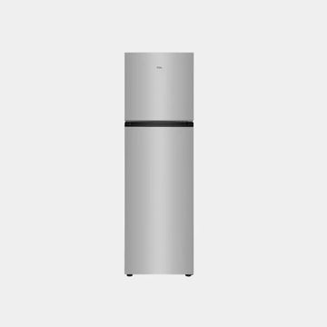 TCL Double Door Refrigerator| 286 L| Silver| P370TMN