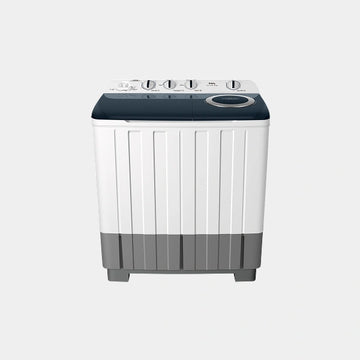TCL Top Load Twin Tub Washing Machine | 11Kg Capacity | 500 RPM | Knob Control | Semi Automatic | Wash and Dry | F211TTW - White