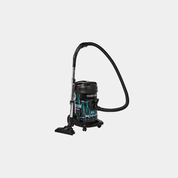 Toshiba 21 Liter 2000W Drum Type Vacuum Cleaner with Push Handle on Dust Tank | Model No VC-DR200ABF(B)