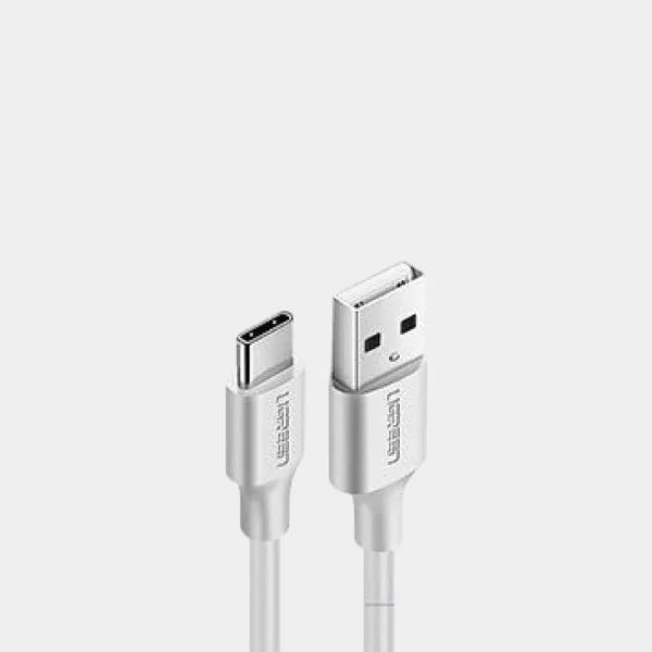 UGreen USB-A 2.0 to USB-C Cable Nickel Plating 1m (White)