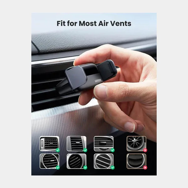 UGreen Air Vent Phone Holder black qatar